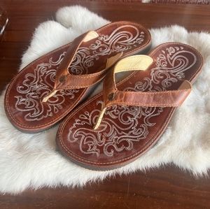 🩴Olukai Paniolo Slippers Flip Flops Sandals Women's Size 8 (38)